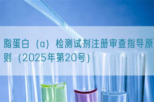 脂蛋白（a）檢測(cè)試劑注冊(cè)審查指導(dǎo)原則（2025年第20號(hào)）(圖1)